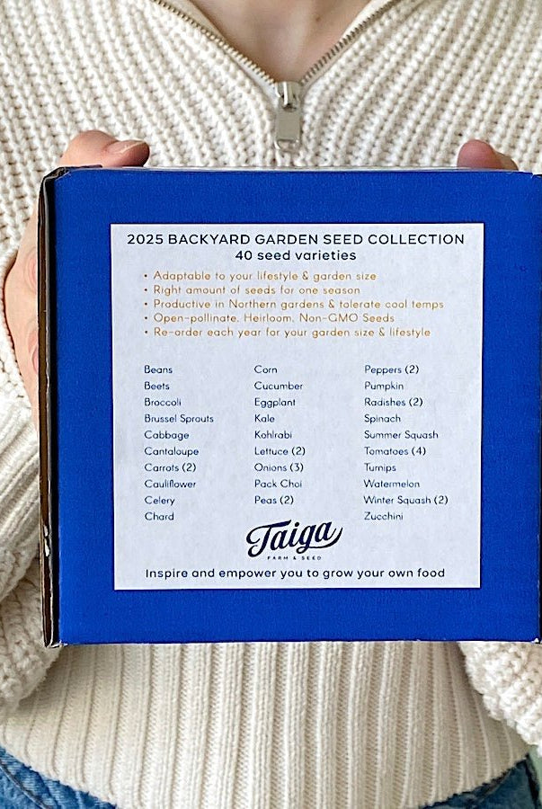 Backyard Garden Seed Collection - Taiga Farm & Seed