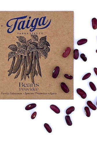Taiga Farm and Seed Bean Seeds and Packet