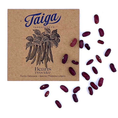 Taiga Farm and Seed Bean Packet and Seeds