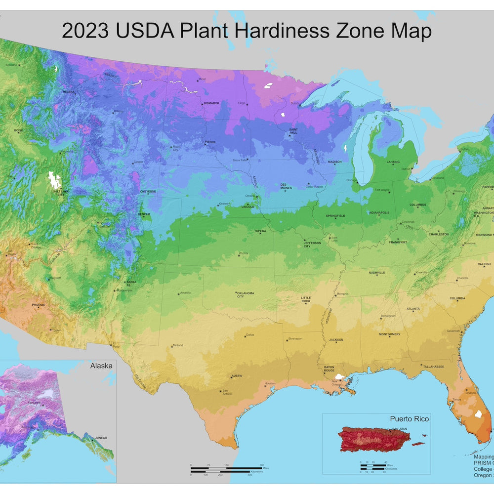 USDA Plant Hardiness Zone Map 2023